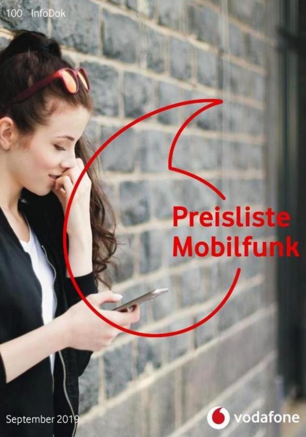 Preisliste Mobilfunk . Vodafone (2019-10-04-2019-10-04)