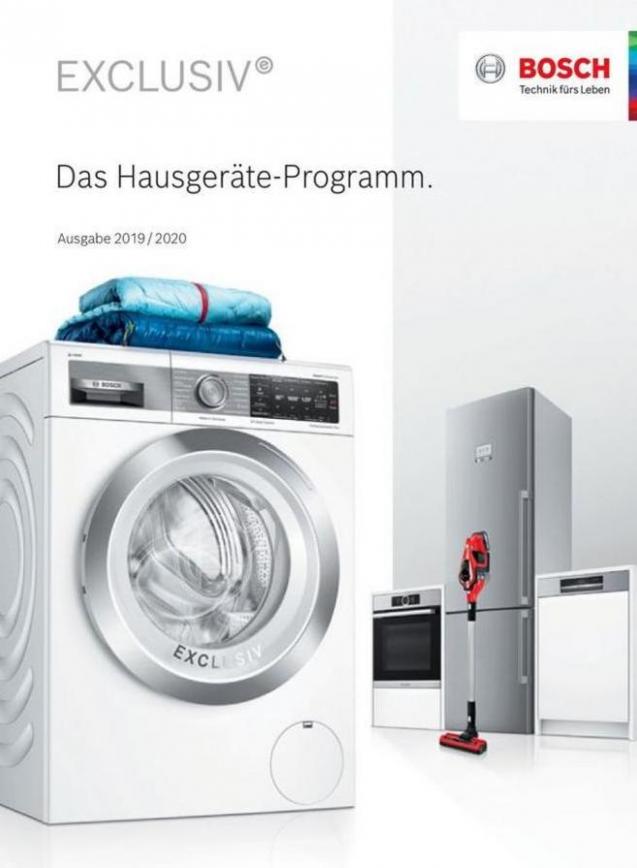 Das Hausgeräte-Programm. . Bosch (2020-01-31-2020-01-31)