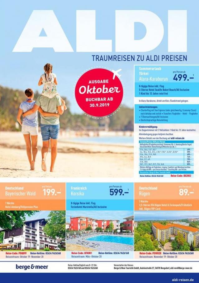 Traumreisen zu Aldi Preisen . Aldi Nord Reisen (2019-10-31-2019-10-31)