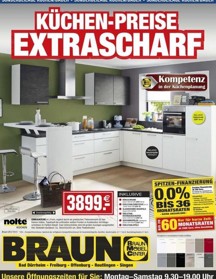 Küchen-Preise EXTRASCHARF . Möbel Braun (2019-10-31-2019-10-31)