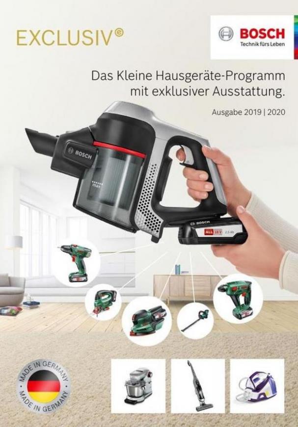 Das Kleine Hausgeräte-Programm mit exklusiver Ausstattung. . Bosch (2020-01-31-2020-01-31)