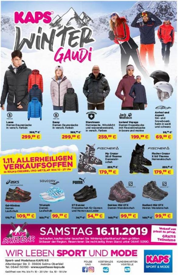 Kaps Winter GauDi . Sporthaus Kaps (2019-11-16-2019-11-16)