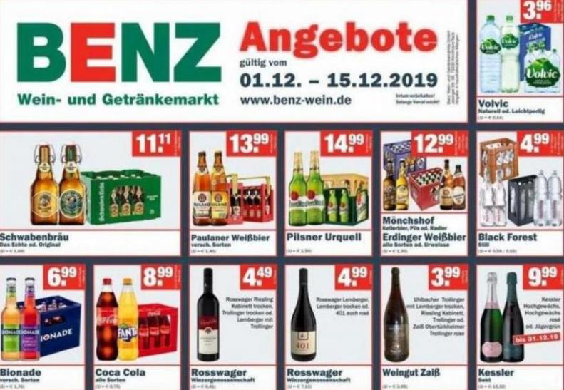 Angebote . Benz Getränke (2019-12-15-2019-12-15)