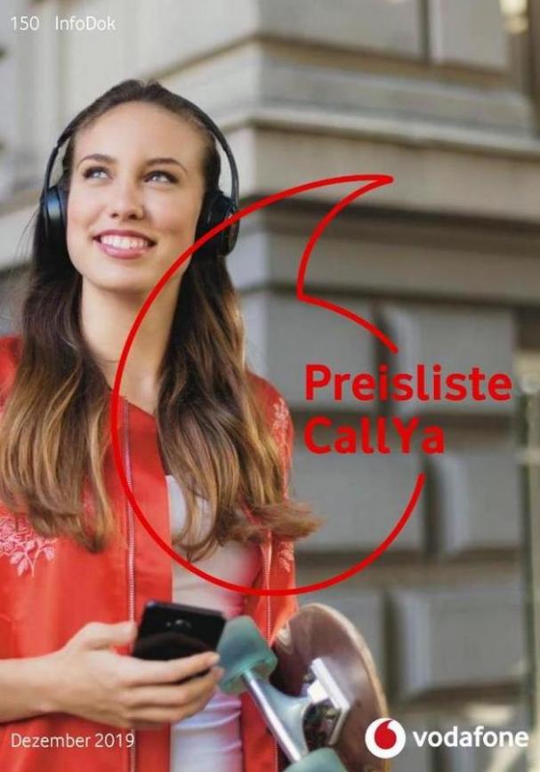 Preisliste CallYa . Vodafone (2020-01-10-2020-01-10)