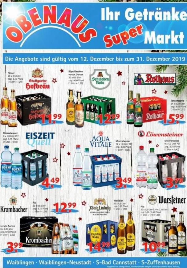 Ihr Getränke Super Markt . Obenaus Getränke (2019-12-31-2019-12-31)