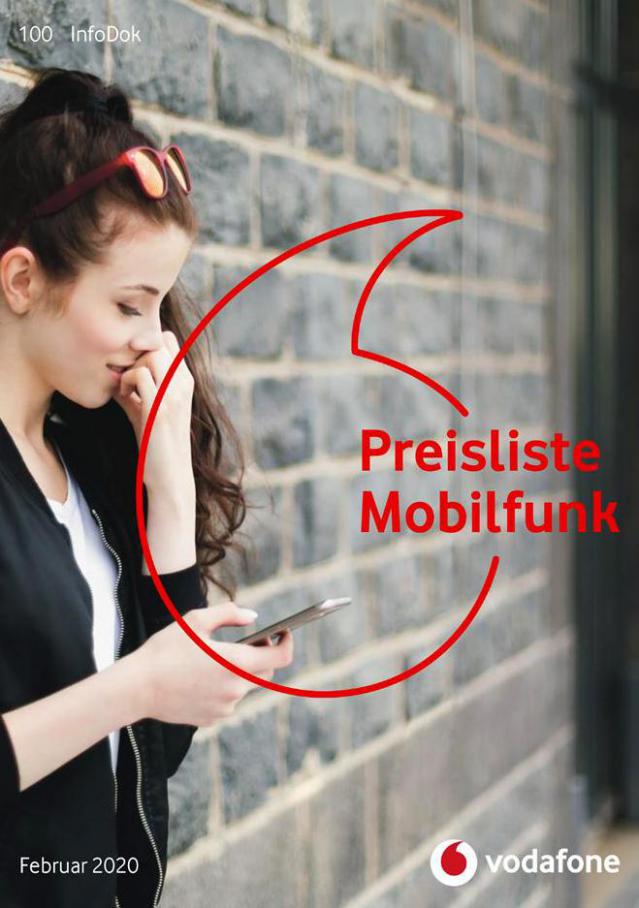 Preisliste Mobilfunk . Vodafone (2020-03-05-2020-03-05)