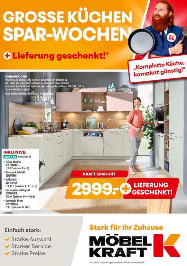 Grosse Küchen Spar-Wochen . Möbel Kraft (2020-03-24-2020-03-24)