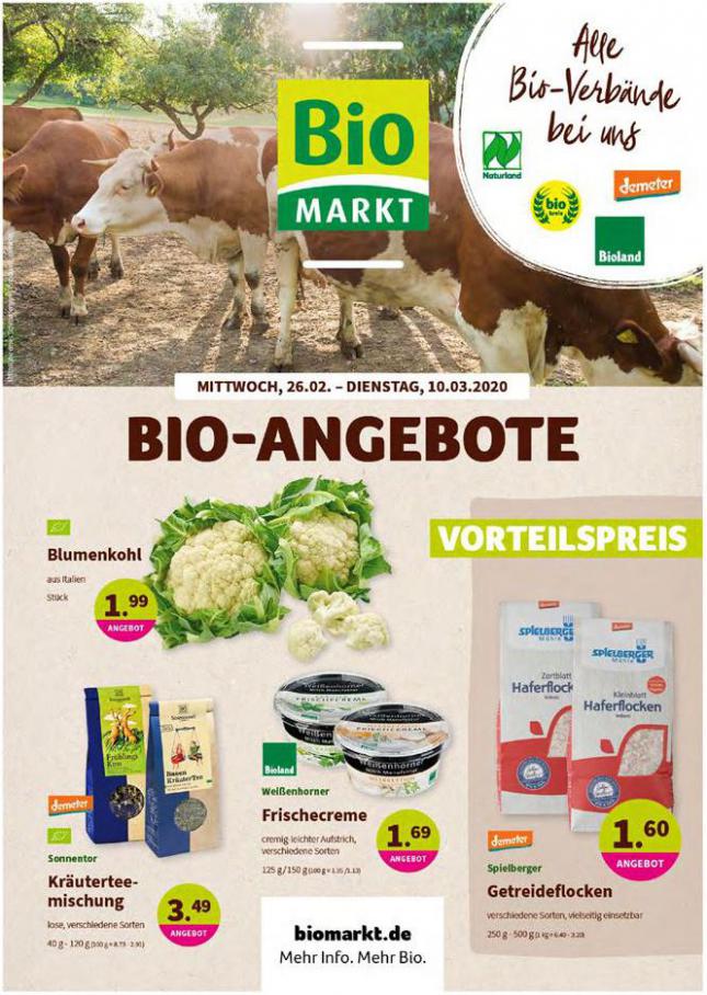 Bio-Angebote . Aleco Biomarkt (2020-03-10-2020-03-10)