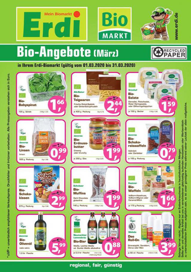 Bio-Angebote März . Erdi Biomarkt (2020-03-31-2020-03-31)