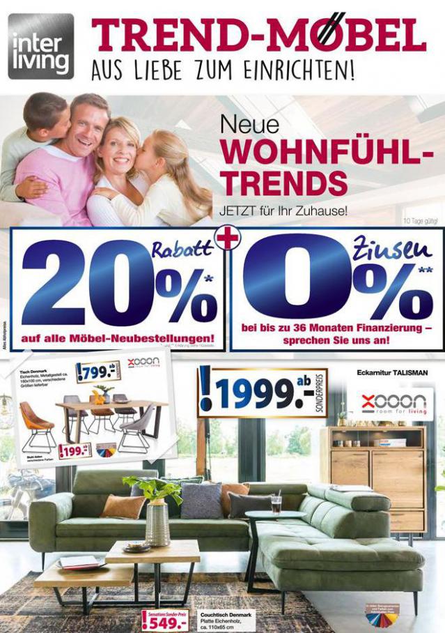 Neue Wohnfühl-Trends . Trend Möbelmarkt (2020-03-31-2020-03-31)