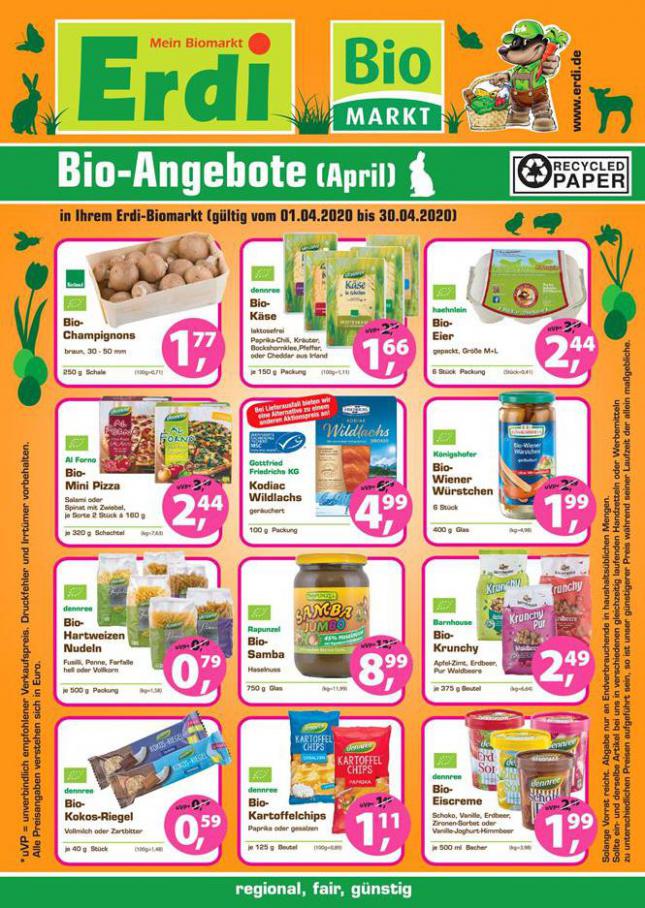 Bio-Angebote April . Erdi Biomarkt (2020-04-30-2020-04-30)