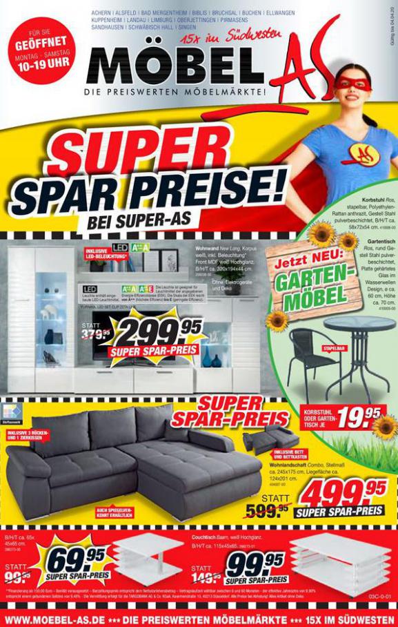 Super Spar Preise! . Möbel AS (2020-05-02-2020-05-02)