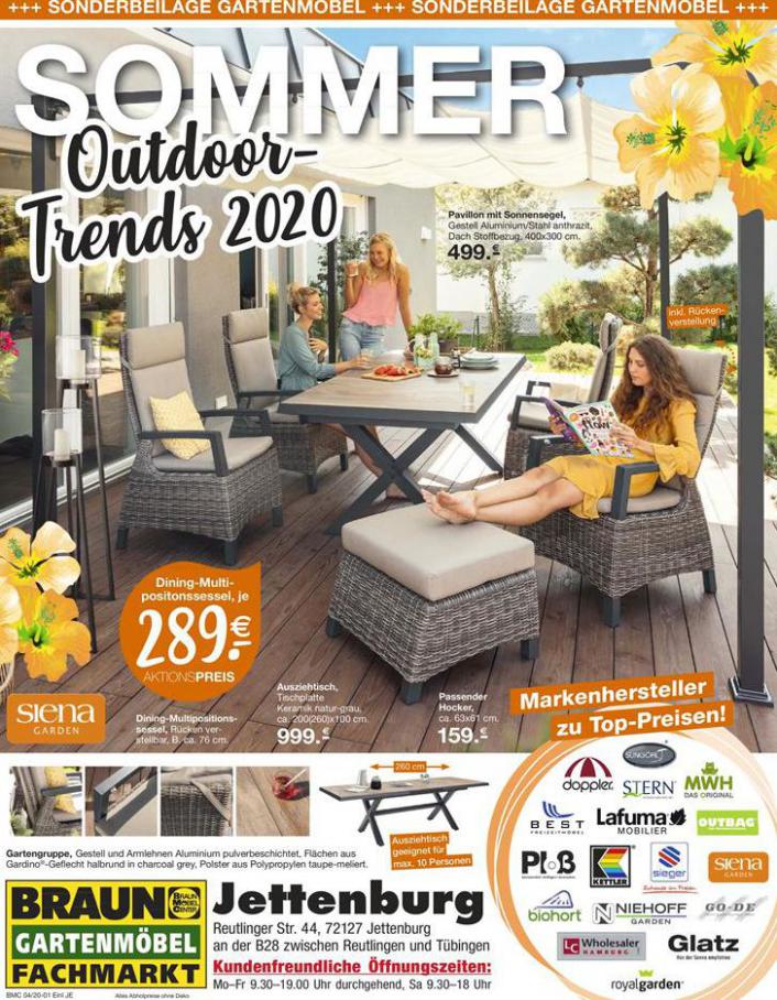 SOMMER Outdoor-Trends 2020 . Möbel Braun (2020-05-31-2020-05-31)
