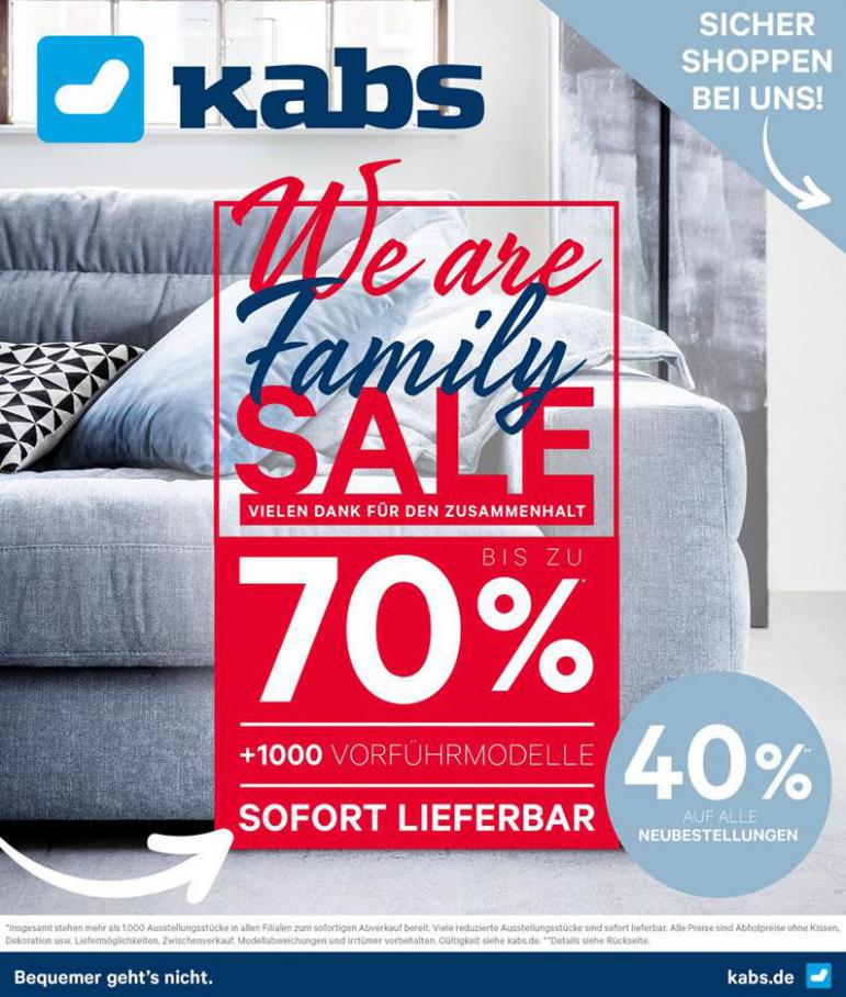 We are Family SALE . Kabs Polsterwelt (2020-05-30-2020-05-30)