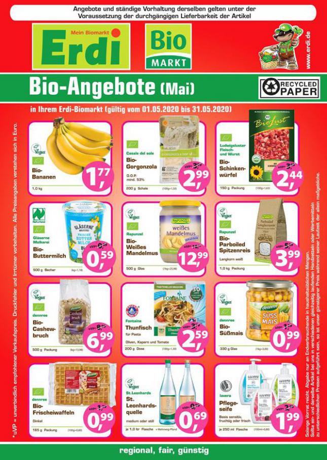Bio-Angebote Mai . Erdi Biomarkt (2020-05-31-2020-05-31)
