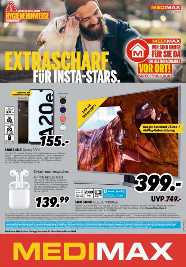 EXTRASCHARE für Insta-Stars. . MEDIMAX (2020-05-16-2020-05-16)