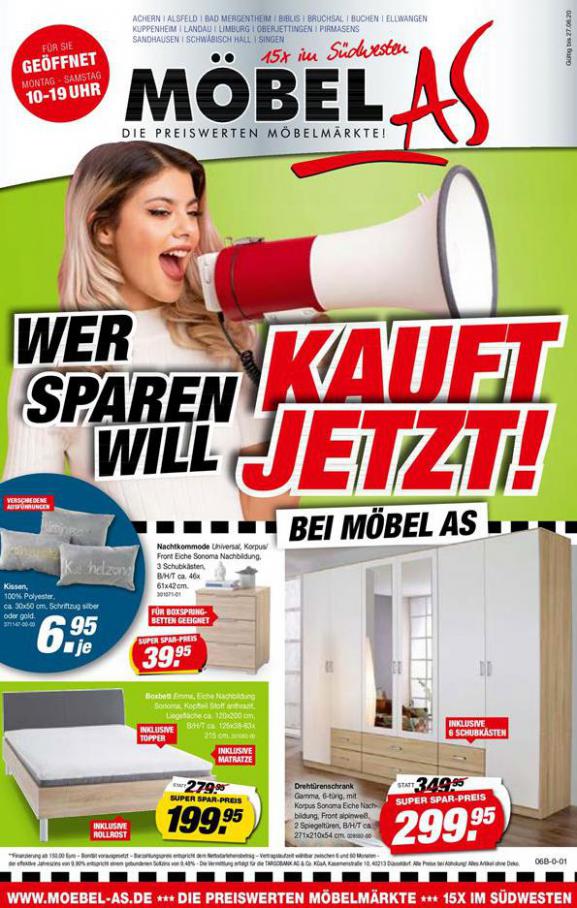 Wer Sparen will KAUFT JETZT! . Möbel AS (2020-06-27-2020-06-27)