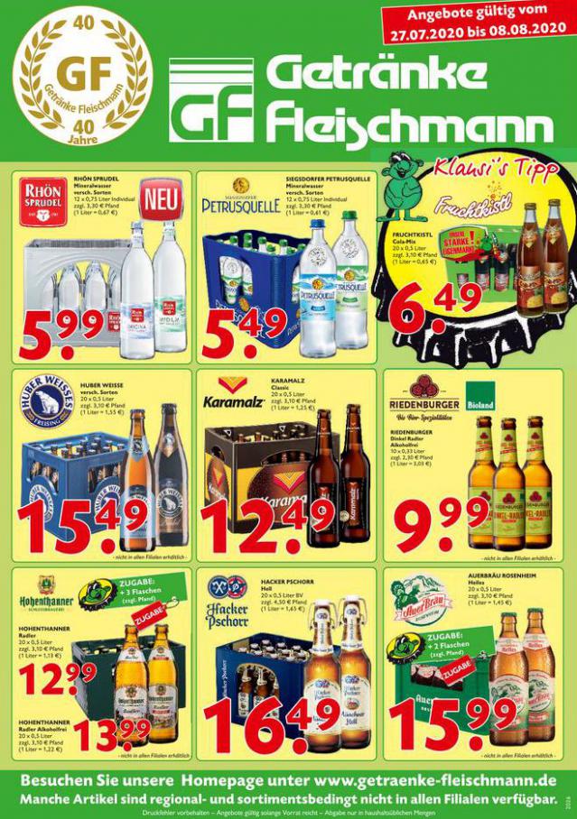 Angebote  . Getränke Fleischmann (2020-08-08-2020-08-08)