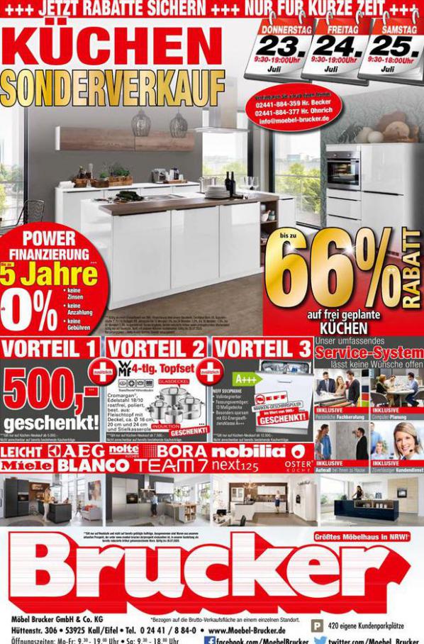 Küchen Sonderverkauf . Möbel Brucker (2020-07-25-2020-07-25)