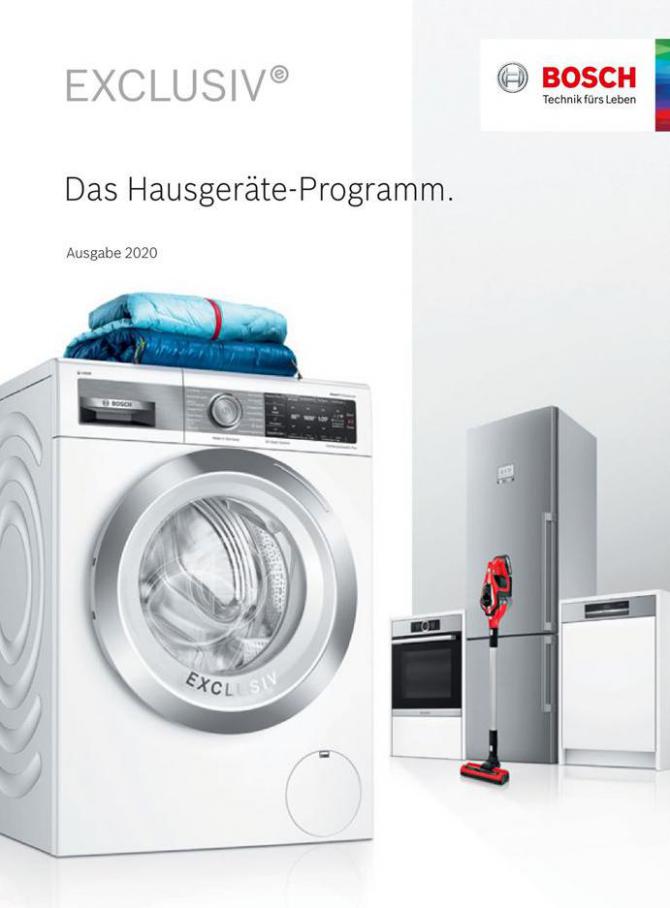 Das Hausgeräte- Programm. . Bosch (2020-09-30-2020-09-30)