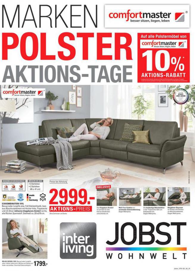 Marken Polster Aktions-Tage . Jobst Wohnwelt (2020-07-28-2020-07-28)