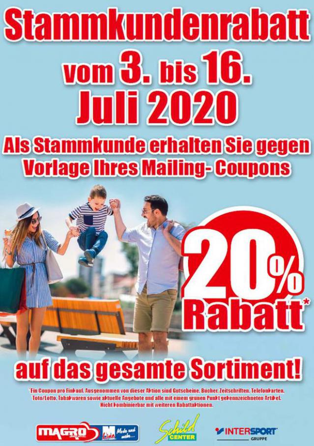 20% Rabatt . Kaufhaus Magro (2020-07-16-2020-07-16)