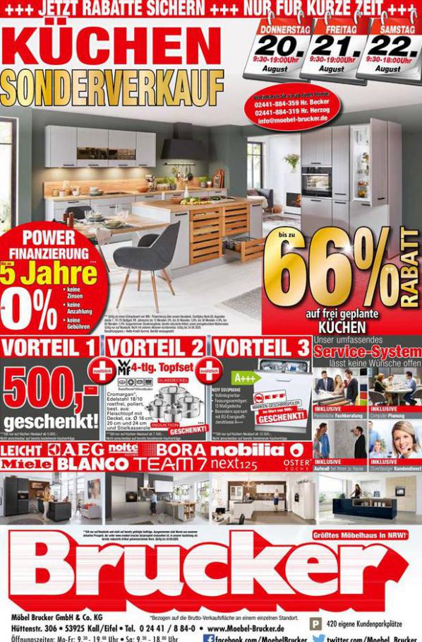 Küchen Sonderverkauf . Möbel Brucker (2020-08-22-2020-08-22)