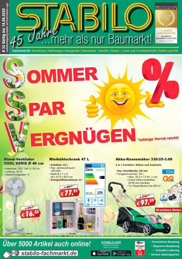 Sommer Spar Vergnügen . Stabilo Fachmarkt (2020-08-18-2020-08-18)