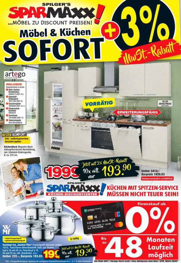 Möbel & Küchen SOFORT . Spilgers Sparmaxx (2020-09-26-2020-09-26)