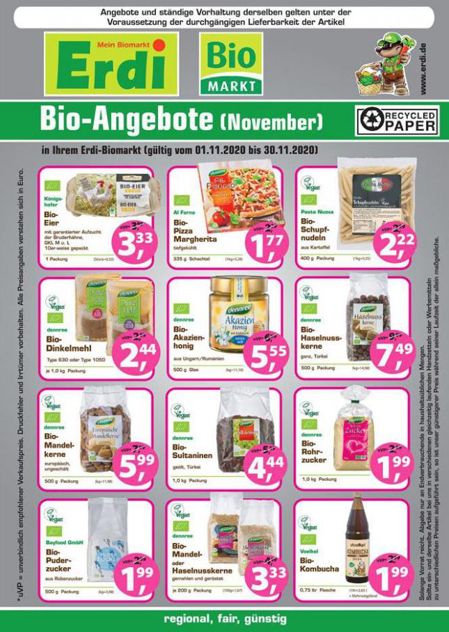 Bio-Angebote (November) . Erdi Biomarkt (2020-11-30-2020-11-30)
