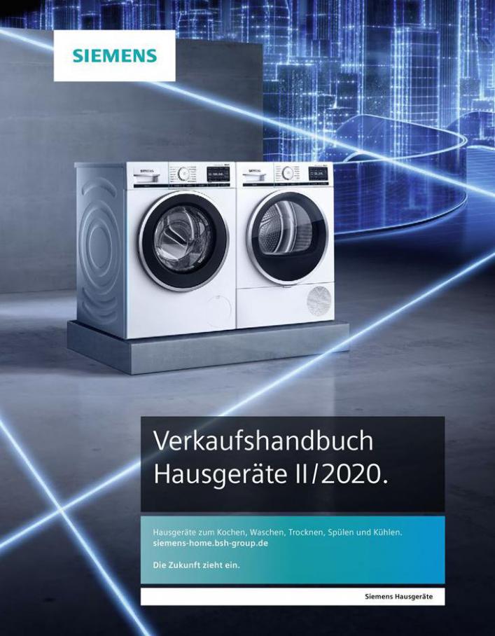 Verkaufshandbuch Hausgeräte Elektrofachhandel ll/2020  . SIEMENS (2020-12-31-2020-12-31)
