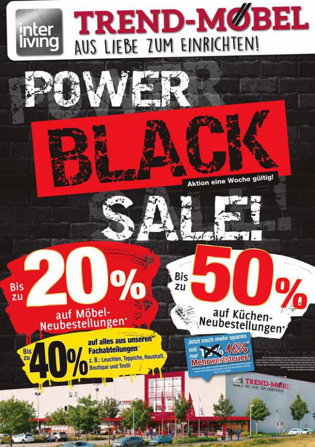Power black sale! . Trend Möbelmarkt (2020-11-29-2020-11-29)