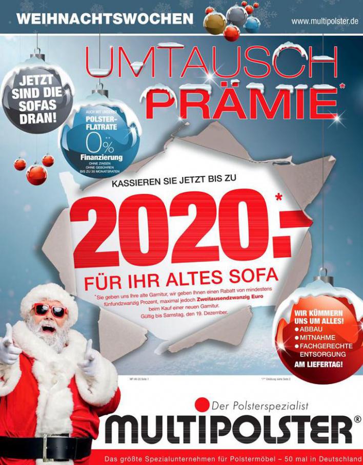 UMTAUSCH PRÄMIE . Multipolster (2020-12-19-2020-12-19)