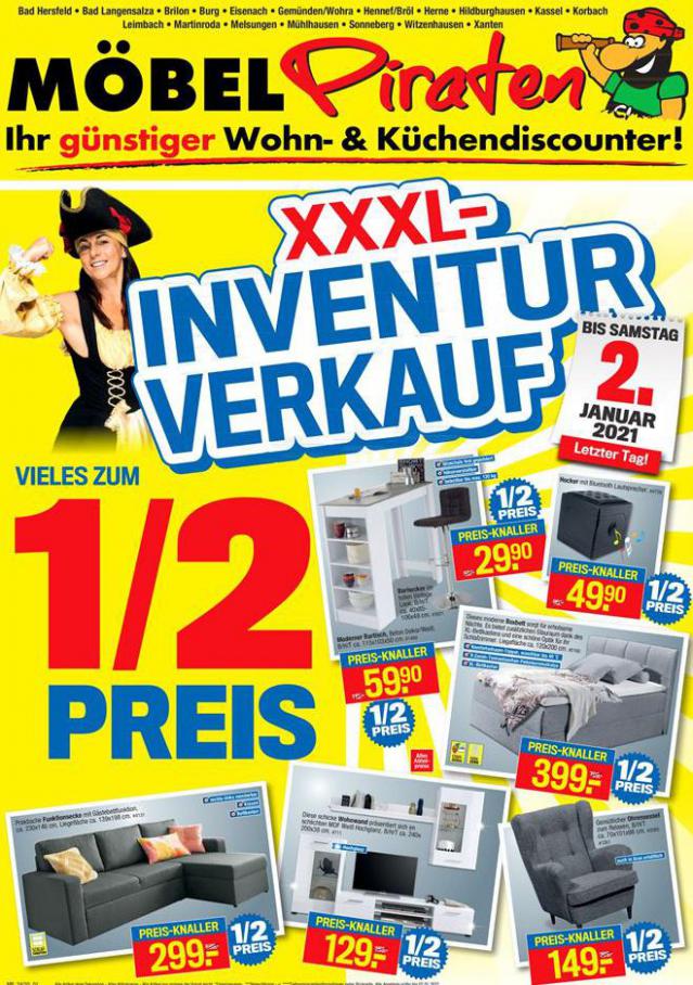 XXXL-Inventur Verkauf . Möbelpiraten (2021-01-02-2021-01-02)