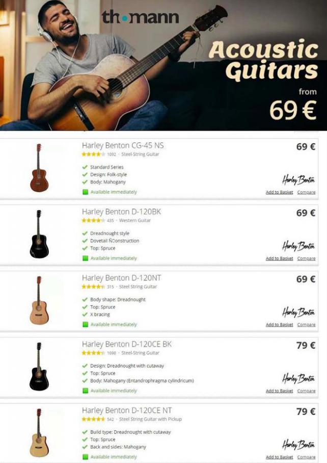 Acoustic Guitars from 69€ . Thomann (2021-01-31-2021-01-31)