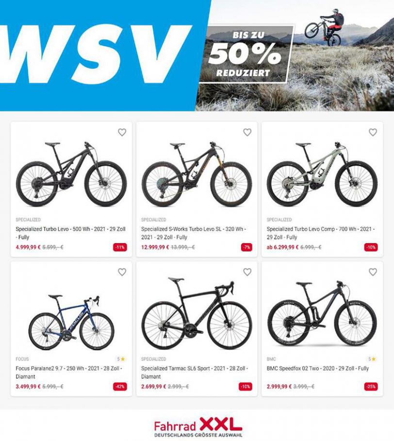 WSV bis zu 50% Reduziert . Fahrrad XXL (2021-01-31-2021-01-31)