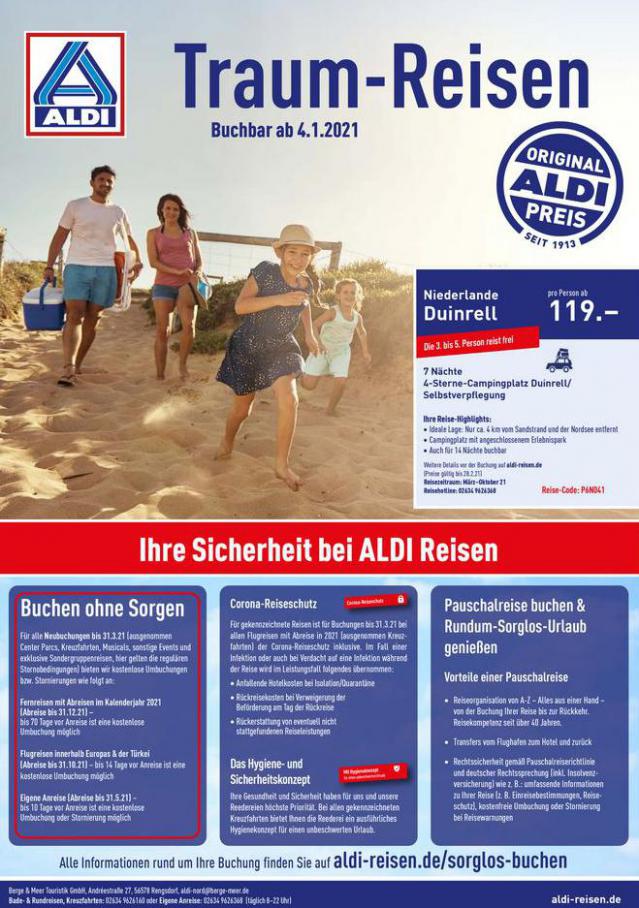 Aldi Nord Reisen flugblatt . Aldi Nord Reisen (2021-03-31-2021-03-31)