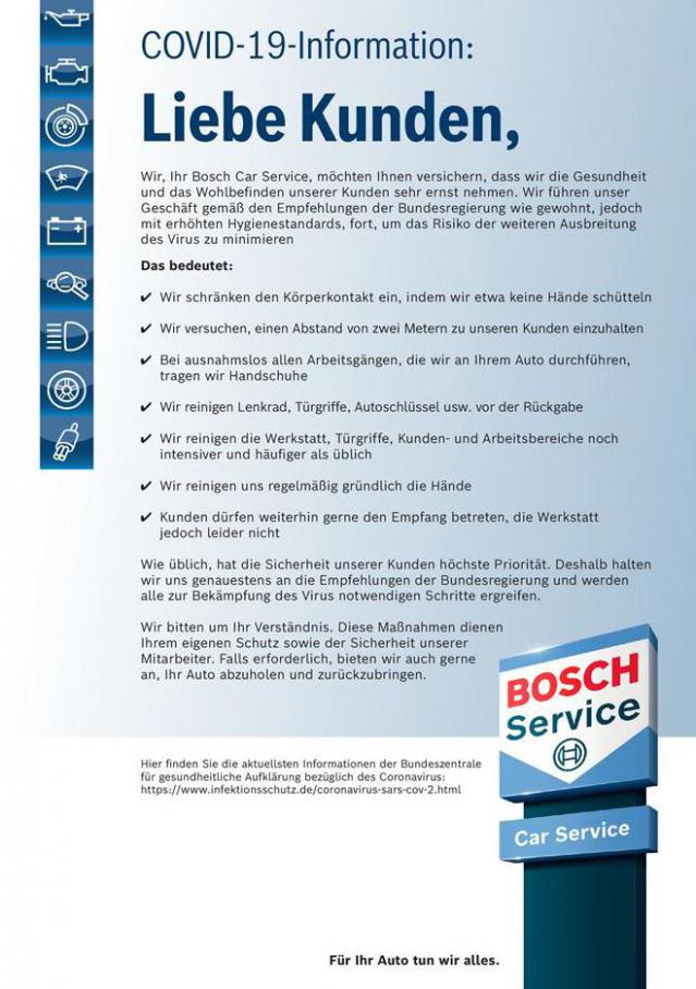 Covid -19- Information . Bosch Car Service (2021-03-31-2021-03-31)