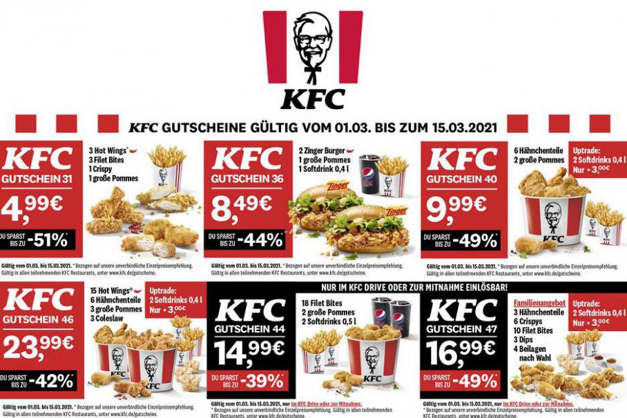 Neue Gutscheine . KFC (2021-03-15-2021-03-15)