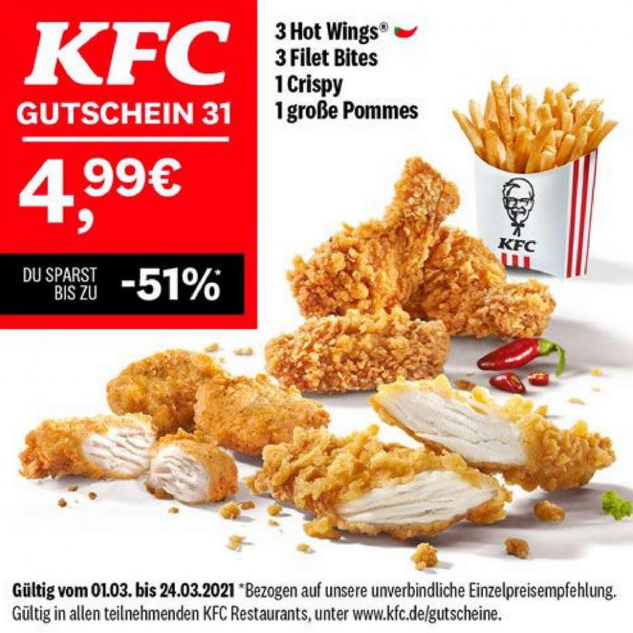 KFC Angebote . KFC (2021-03-24-2021-03-24)