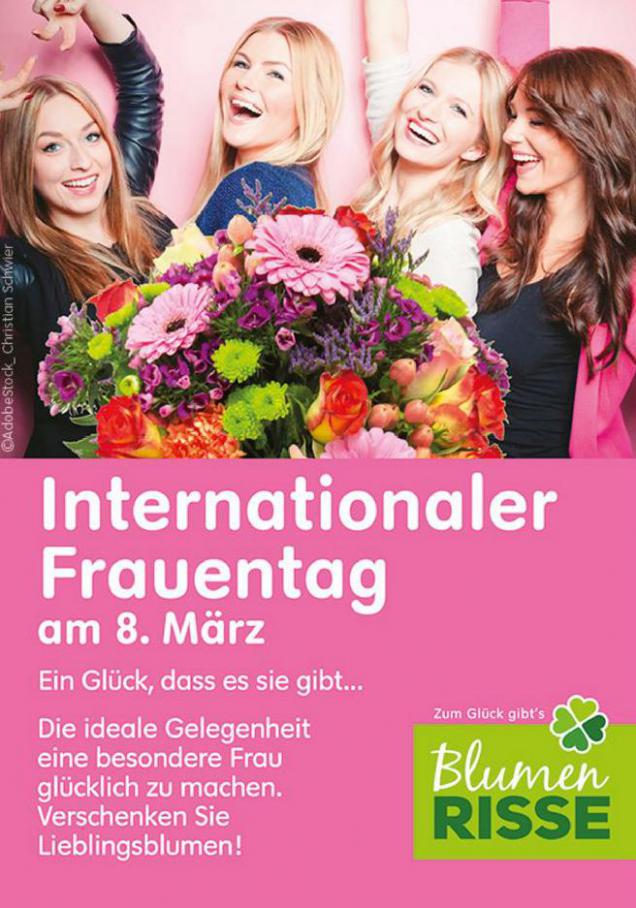 Internationaler Frauentag . Blumen Risse (2021-03-08-2021-03-08)