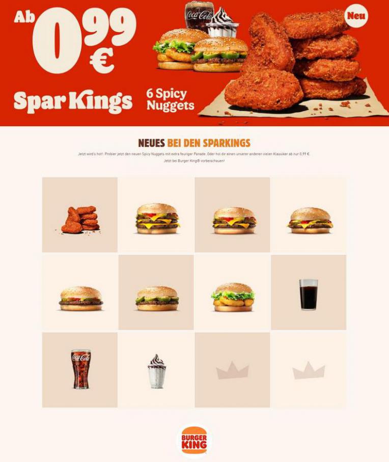 6 Spicy Nuggets ab nur 0,99 €. . Burger King (2021-03-15-2021-03-15)