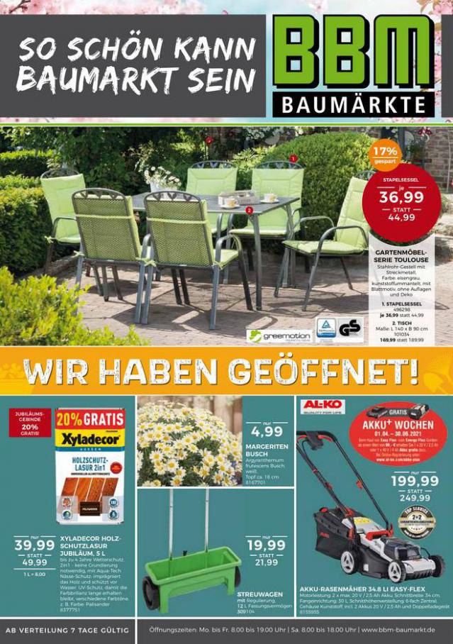 BBM Baumarkt Unsere Aktuelle Werbung . BBM Baumarkt (2021-04-18-2021-04-18)
