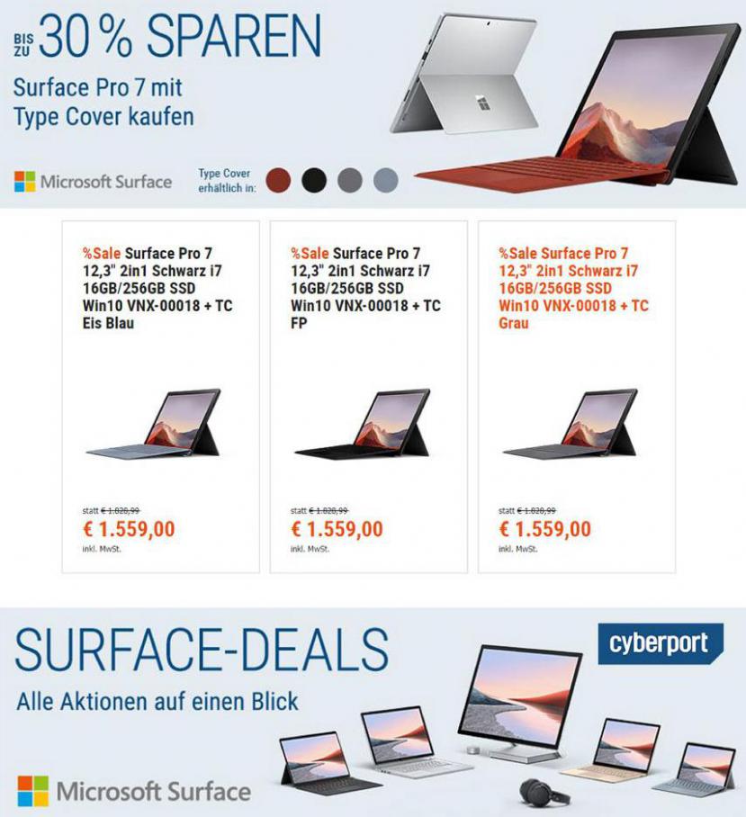 Surface Pro 7 kaufen & sparen . Cyberport (2021-04-19-2021-04-19)