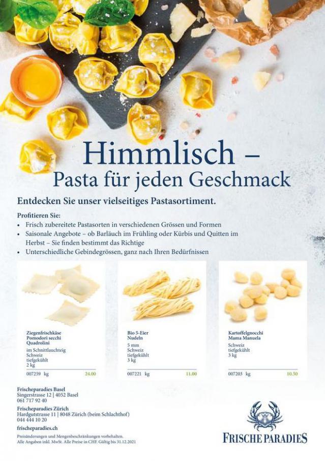 Himmlisch – Pasta für jeden Geschmack. FrischeParadies (2021-12-31-2021-12-31)