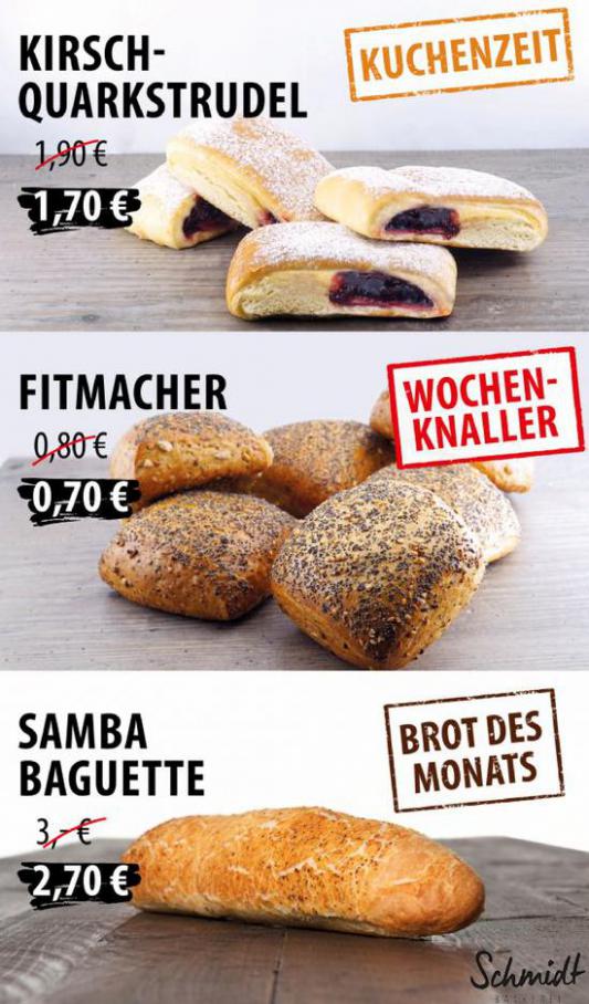 Aktuelle Angebote. Bäckerei Schmidt (2021-07-03-2021-07-03)