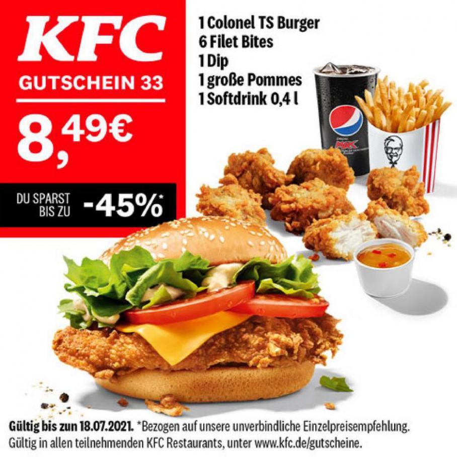 WOCHENANGEBOTE. KFC (2021-07-18-2021-07-18)
