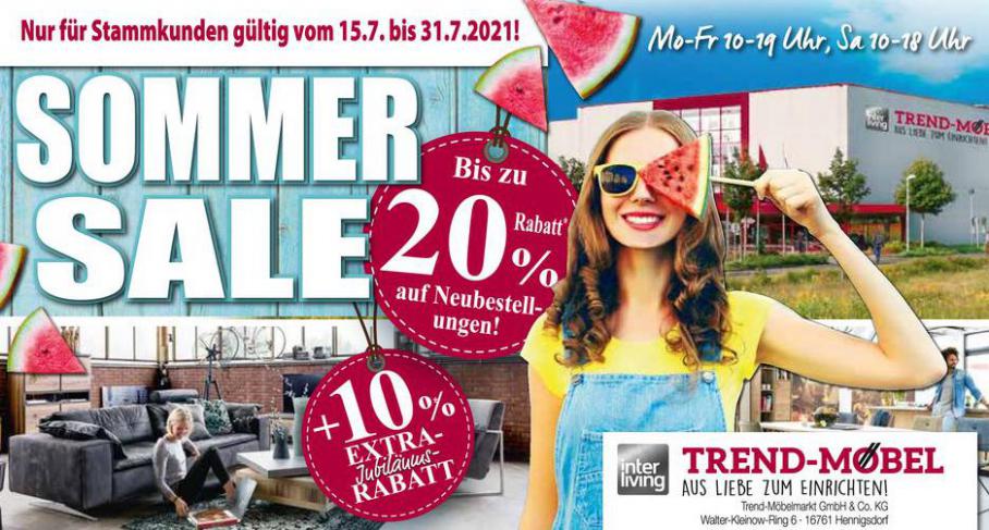Big summer sale. Trend Möbelmarkt (2021-07-31-2021-07-31)