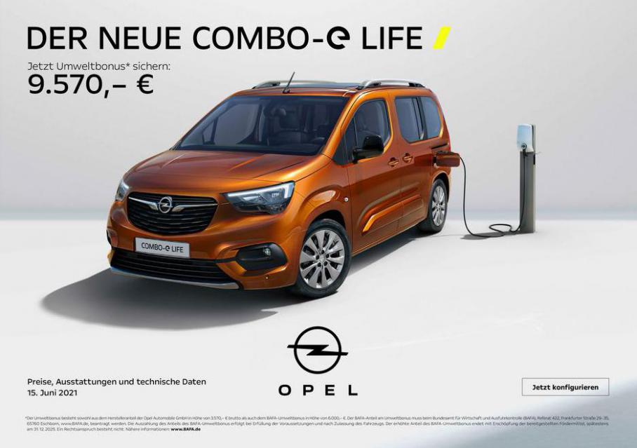Opel - Combo-e Life. Opel (2021-07-09-2021-07-09)