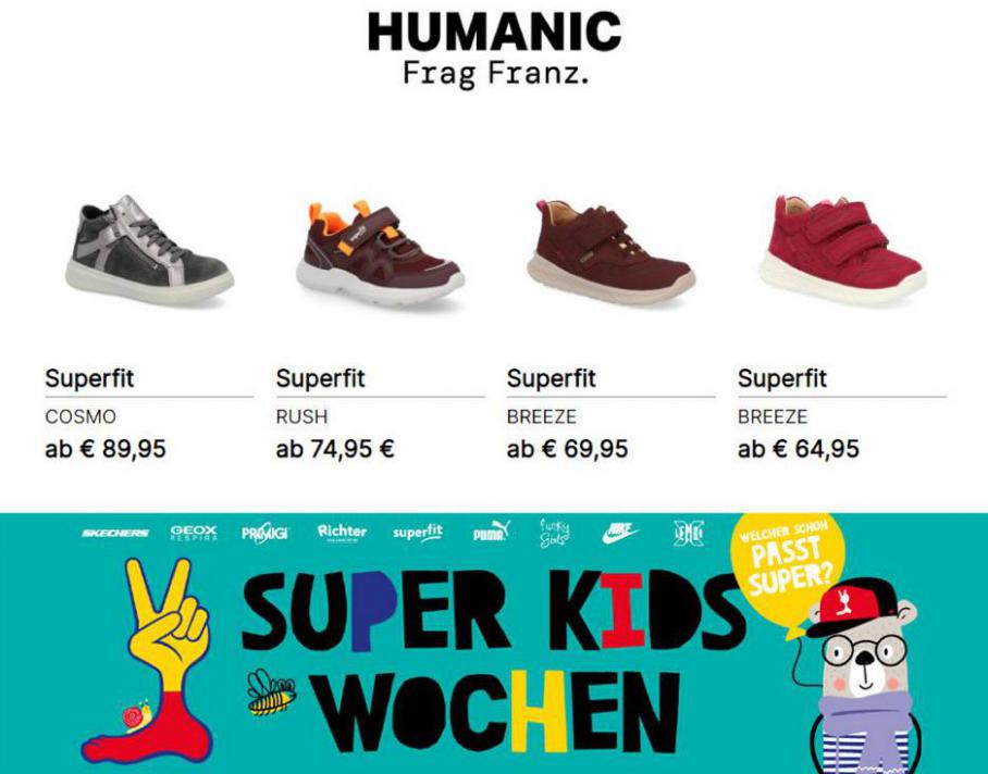 SUPER KIDS WOCHEN. Humanic (2021-08-29-2021-08-29)